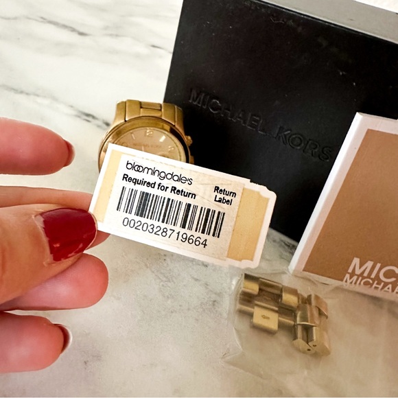 Michael Kors Womens Gold Tone Runaway 38mm Quartz Stainless Steel Watch main image 7